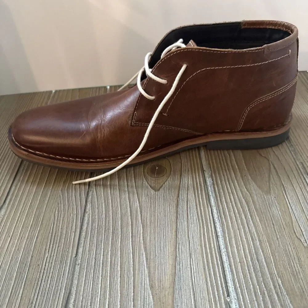 Steve Madden Mens Harken Chukka Genuine Leather Boots Dress Shoes Size-  13M